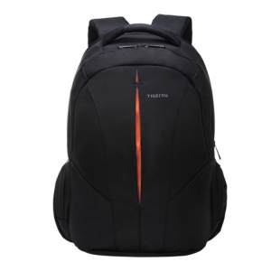 Rucsac laptop 15.6", casual, impermeabil, cu buzunar antifurt, Tigernu, 48x33x15 cm, Negru/Portocaliu - Img 2