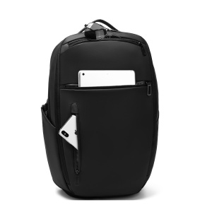 Rucsac laptop 15.6", expandabil, cu buzunar pentru incaltaminte, GETICS, 51x16x33 cm, Negru - Img 2