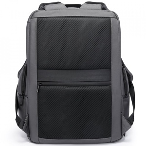 Rucsac laptop 15.6", smart business, impermeabil, cu port USB, BANGE, 46x33x19 cm, Gri - Img 5