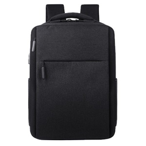 Rucsac laptop 15.6", smart casual, impermeabil, cu port USB, GETICS, 40x30x15 cm, Negru - Img 2