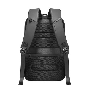 Rucsac laptop 15.6", smart casual, impermeabil cu sistem antifurt, port de incarcare USB, BANGE, 49X33X17 cm, Negru - Img 8