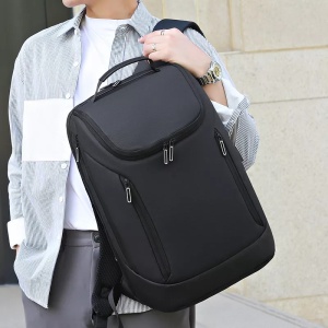 Rucsac laptop 15.6" smart, impermeabil, cu port de incarcare USB, GETICS, 31x16x46 cm, Negru - Img 4