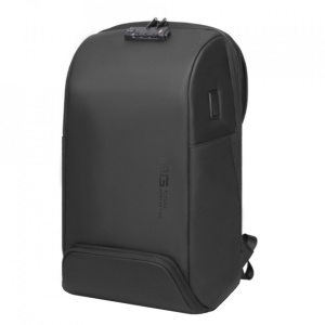 Rucsac laptop 15.6", unisex, smart business, impermeabil, cu lacat TSA si port USB, BANGE, 47x30x15 cm, Negru - Img 3