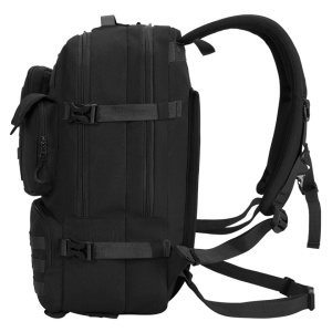 Rucsac pentru calatorii versatil de 28 L, impermeabil, compartiment pentru laptop 17.3", Tigernu, 34x22x49 cm, Negru - Img 5