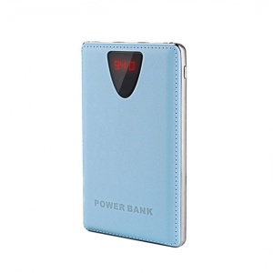 Baterie externa Escalate, Aspect piele, Display Lcd, Universala, 3xUSB, 10.000 mAh, G1 - Img 2