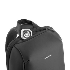Geanta 13.3", de umar, de piept sau de mana tip sling, cu port de incarcare USB, Kingsons, 39x26x8 cm, Neagra - Img 5