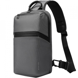 Geanta de mana, de umar sau de piept, business casual, Bange, 36x21x9.5 cm, Gri