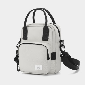 Geanta de umar, de piept sau de mana, sport casual, impermeabila, Tigernu, 16.5x7x20 cm, Alba - Img 2