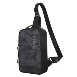 Geanta de umar, de piept sau de mana, sport casual, impermeabila, Tigernu, 19.5x8.5x28 cm, Camuflaj