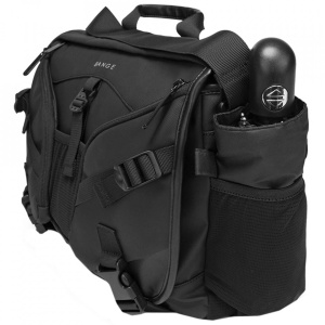 Geanta laptop 15.6", de umar sau de mana, tip messenger, impermeabila, Bange, 35x11x27 cm, Neagra - Img 4