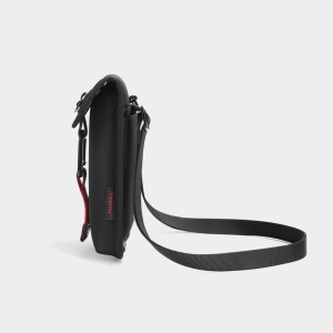 Geanta sport casual de umar sau de piept, TIGERNU, 19.5x3x15 cm, Neagra - Img 3