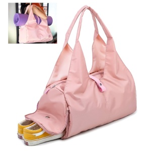Geanta sport, impermeabila, cu compartiment pentru incaltaminte, Escalate, 48x25x21 cm, Roz - Img 3