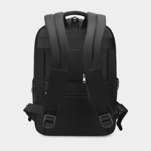Rucsac laptop 14" smart business, impermeabil, cu orificiu pentru cabluri audio, Tigernu, 42x29x16 cm, Negru - Img 5