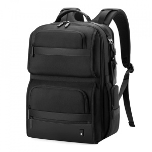 Rucsac laptop 15.6", casual business, pentru calatorii, impermeabil, BANGE, 45x33x19 cm, Negru