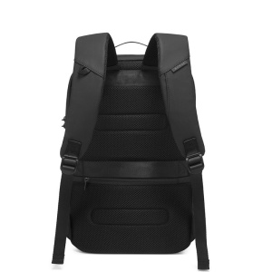 Rucsac laptop 15.6", casual, impermeabil, cu sistem antifurt, port de incarcare USB, BANGE, 48x15x32 cm, Negru - Img 4