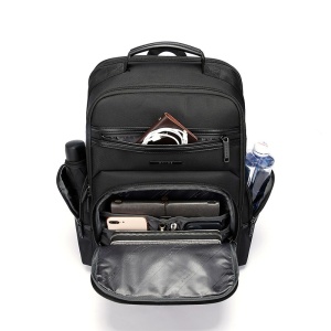 Rucsac laptop 15.6", smart business, impermeabil, cu port USB, BANGE, 46x33x19 cm, Negru - Img 4