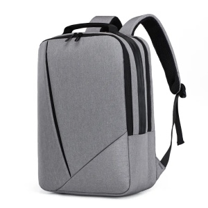 Rucsac laptop 15.6" smart casual, impermeabil, cu port de incarcare USB, GETICS, 30x14x43 cm, Gri