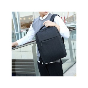 Rucsac laptop 15.6", smart casual, impermeabil, cu port USB, GETICS, 40x30x15 cm, Negru - Img 3