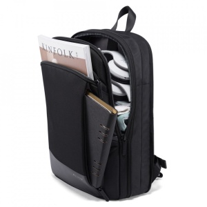 Rucsac laptop 17.3" smart business, compact, expandabil, impermeabil, BANGE, 33x9x49cm, Negru - Img 3