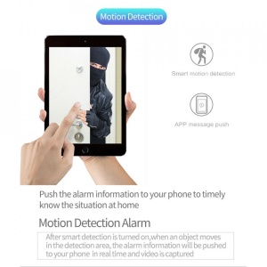Camera supraveghere cu inteligenta artificiala IPCTV WIFI, Escalate,comunicare bidirectionala, night vision fullHD 1920*1080P 2 MP, Alba cu portocaliu - Img 2