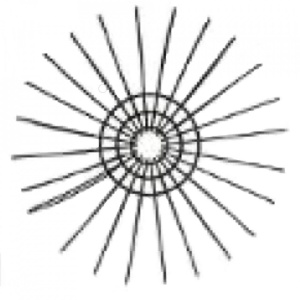 Cos pentru fructe cu pereti dubli din sarma, Escalate, 16,5 x 36,5 cm, Negru - Img 3