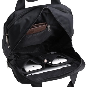 Geanta business pentru barbati, GETICS, 21x8x26 cm, Neagra - Img 4
