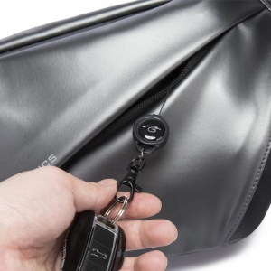 Geanta crossbody/de umar fashion, tip borseta, Bange, Argintie - Img 4
