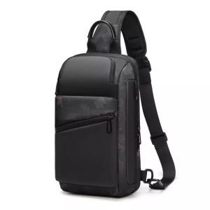Geanta crossbody, de umar sau de mana, smart casual, impermeabila, GETICS, 34x20x10 cm, Camuflaj
