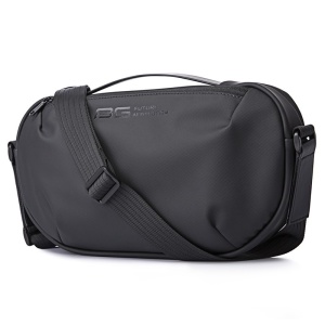 Geanta crossbody/de umar unisex, casual, tip borseta, Bange, 34x6x19 cm, Neagra - Img 5