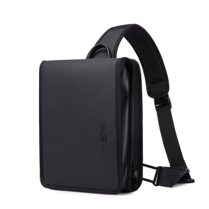 Geanta tip messenger casual, crossbody, de umar sau de mana, Bange, 28x8x22cm, Neagra - Img 1