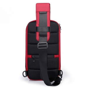 Rucsac crossbody, de umar sau de mana, unisex, impermeabila, Bange, 34x17.5x11 cm, Rosu - Img 5