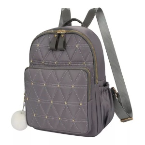 Rucsac dama versatil, cu buzunar antifurt, Escalate, 26x12x33 cm, Gri