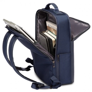 Rucsac laptop 15.6" business ingust, cu port de incarcare USB, Bange, 30x12x43 cm, Albastru - Img 3