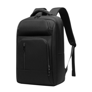 Rucsac laptop 15.6", casual, compact, impermeabil, GETICS, 43x14x28 cm, Negru