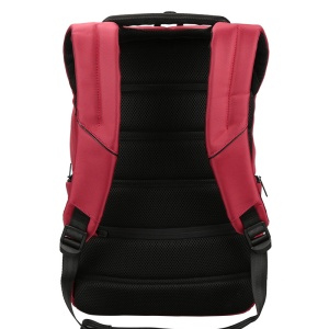 Rucsac laptop 15.6", cu port de incarcare USB si compartiment antisoc, Kingsons, 46x31x13 cm, Rosu - Img 4