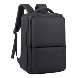 Rucsac laptop 15.6" pentru calatorii, impermeabil, cu port de incarcare USB, GETICS, 45x30x15 cm, Negru - Img 2