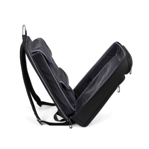 Rucsac laptop 15.6", smart business, compact, impermeabil, cu port de incarcare USB, GETICS, 32x11x47 cm, Negru - Img 4