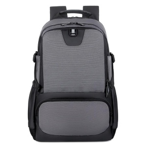 Rucsac laptop 15.6" smart casual, cu port de incarcare USB, GETICS, 46x30x22 cm, Gri - Img 2