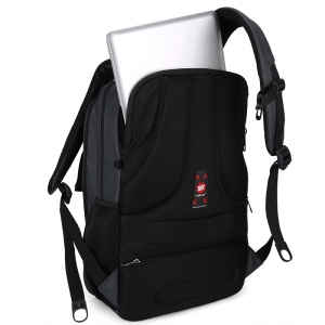 Rucsac laptop 15.6" smart casual, impermeabil, cu port USB, Tigernu, 30x17x48 cm, Negru - Img 6