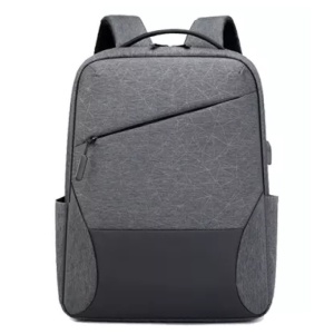 Rucsac laptop 15" smart casual impermeabil, cu port USB, GETICS, 42x31x12 cm, Gri - Img 2