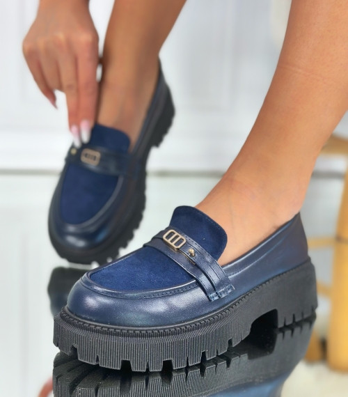 Pantofi Casual albastri model - Saya - Img 2