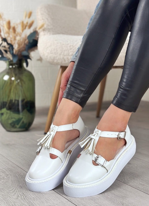 Pantofi Casual albi model - Ozi S - Img 2