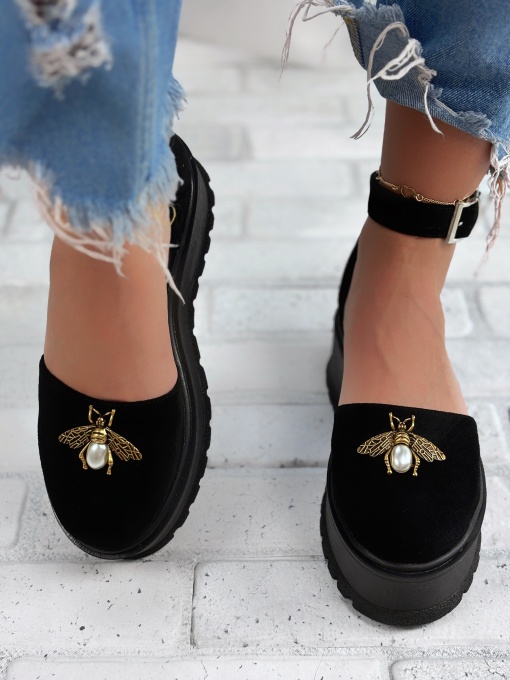 Pantofi Casual / Bee negru - Img 3