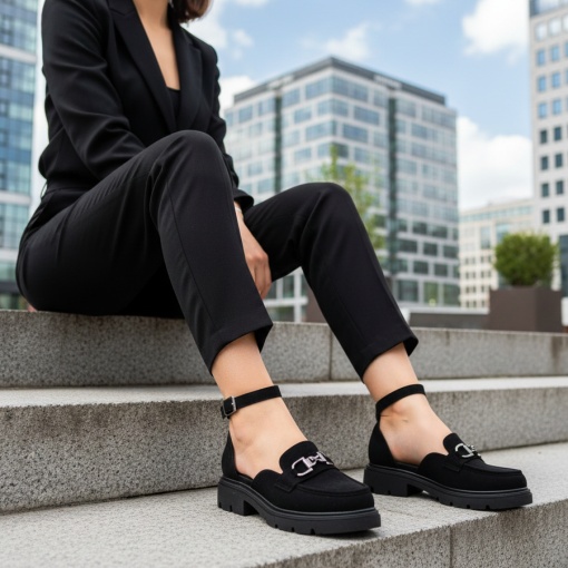 Pantofi casual negri model - Ray PN - Img 2