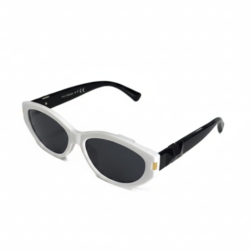 Ochelari de soare dama - alb/negru UV400 - AP7543 (Toc inclus) - Img 2