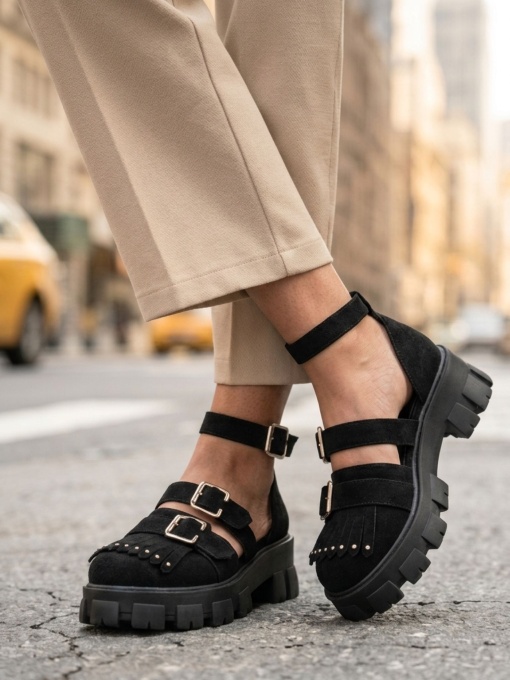 Pantofi Casual / Aysha Negru PN - Img 2