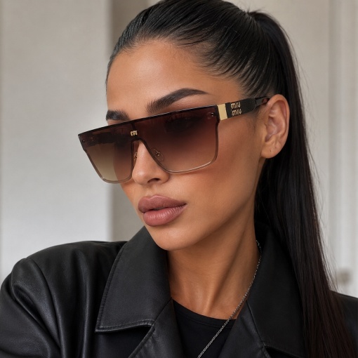 Ochelari de soare dama - maro UV400 - R068 - Img 3