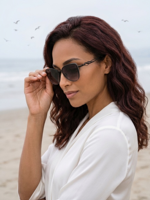 Ochelari de soare dama - negru UV400 - 2020-519 - Img 4