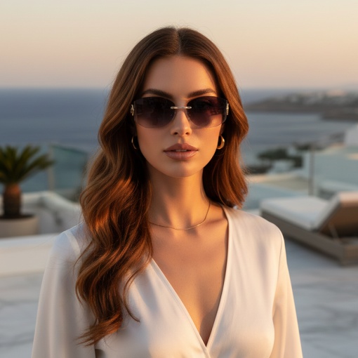 Ochelari de soare dama - roz UV400 - 2020-515 - Img 3
