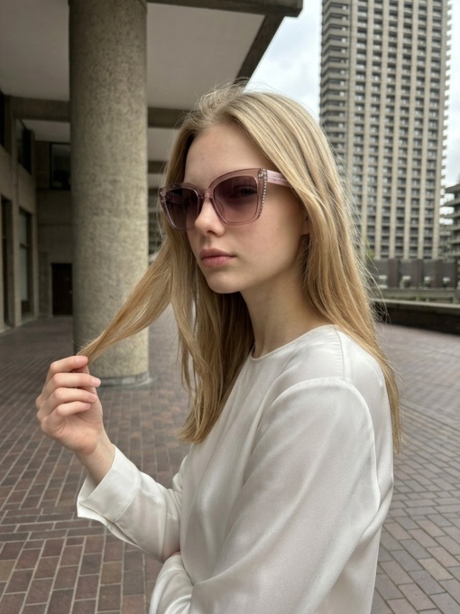 Ochelari de soare dama - roz UV400 - P9561 - Img 4